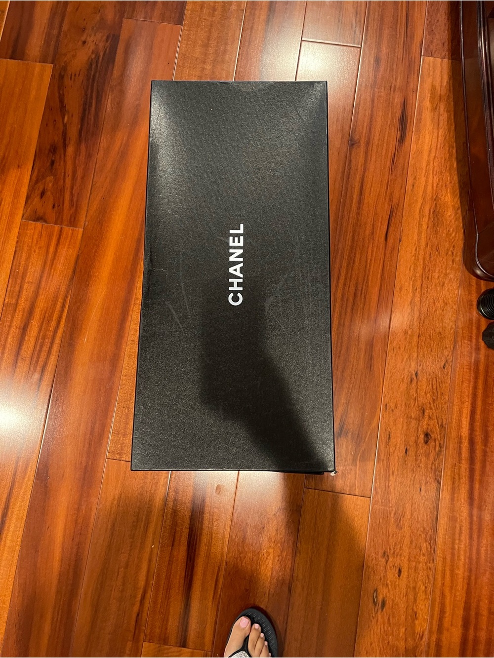 CHANEL Black Leather Tall Zipper Boots - Picture 6 of 10